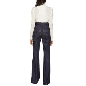 NWT Nina Ricci Blue Flared Jeans
